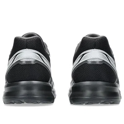 Asics Mens Black Pure Silver Jog 100s Metallic-trim Mixed-material Trainers