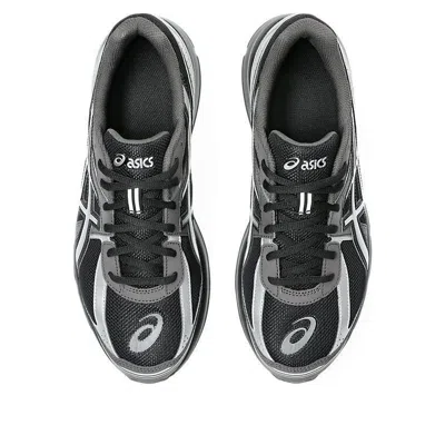 Asics Mens Black Pure Silver Jog 100s Metallic-trim Mixed-material Trainers