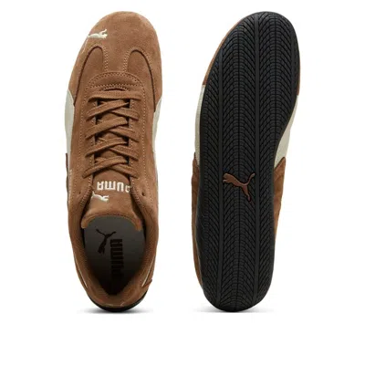 Puma Speedcat Archive Brown Sneakers With Side Logo In Suede Unisex