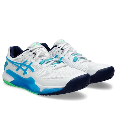 Asics Gel-resolution 9 'white Digital Aqua' In Multi