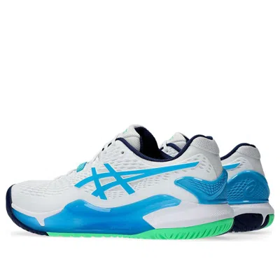 Asics Gel-resolution 9 'white Digital Aqua' In Multi