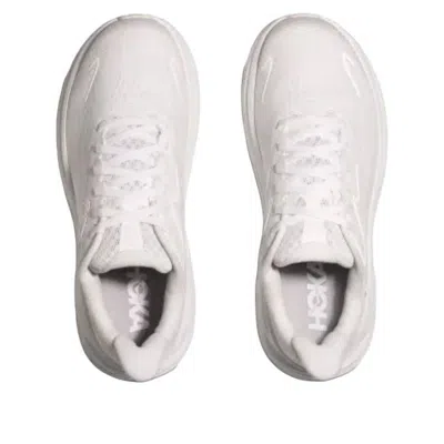 Hoka Streamlined White Sneakers With Cushioned Sole