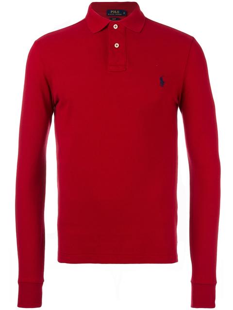 polo ralph lauren red long sleeve