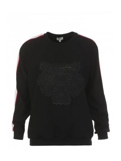 Shop Kenzo Crepe Sweatshirt In Black