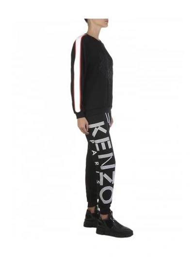 Shop Kenzo Crepe Sweatshirt In Black