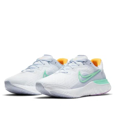 Nike (wmns)  Renew Run 2 'white Green Glow' In Multi