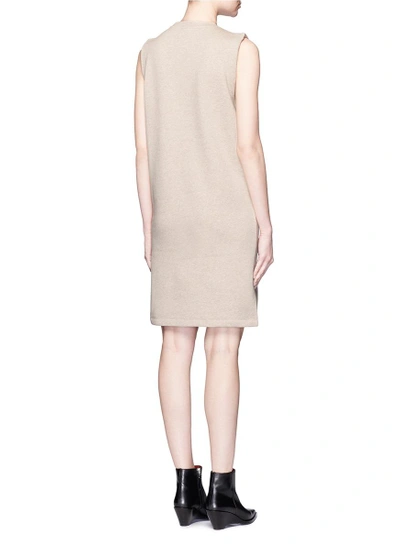 Shop Acne Studios 'katja A Lurex' Appliqué Fleece Lined Dress