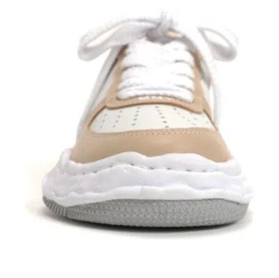 Miharayasuhiro Maison Mihara Yasuhiro Low-top Sneakers With Rounded Toe And Textured Sole In Neutral