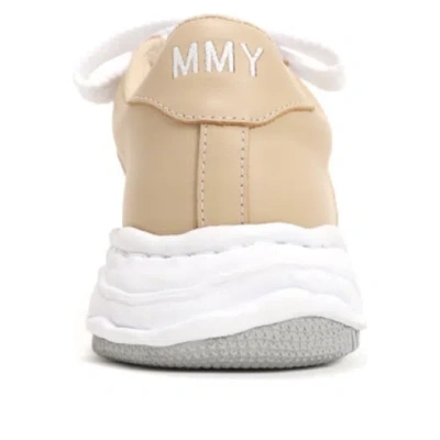 Miharayasuhiro Maison Mihara Yasuhiro Low-top Sneakers With Rounded Toe And Textured Sole In Neutral