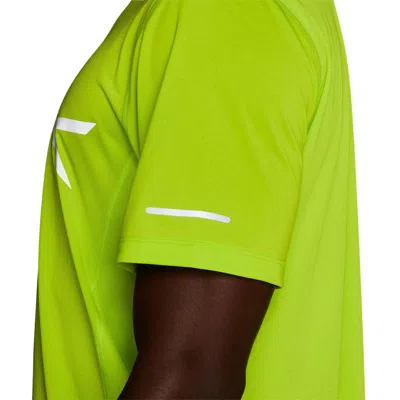 Asics Lite Show Short Sleeves Top 'lime Zest' In Green