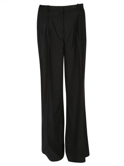 Michael Michael Kors High Waisted Flared Trousers In Black