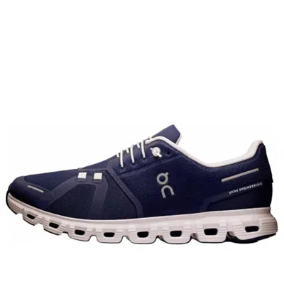 On Breathable Technical Fabric Sneakers With Cushied Sole In Blue