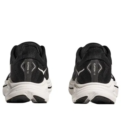 Hoka Clifton 10 Rubber-trimmed Jacquard Running Sneakers In Black