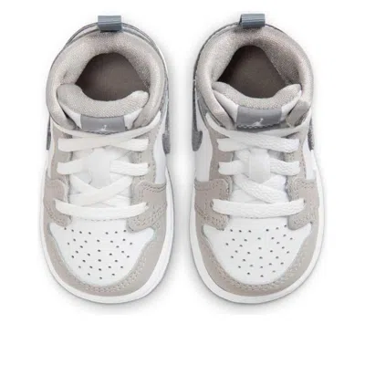 Air Jordan (td)  1 Mid Se 'white Medium Grey Cool Grey' In Gray