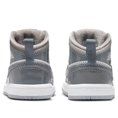Air Jordan (td)  1 Mid Se 'white Medium Grey Cool Grey' In Gray