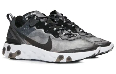 Nike React Element 87 Sneakers In Black In Gray