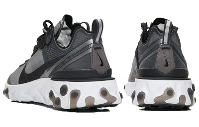 Nike React Element 87 Sneakers In Black In Gray
