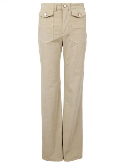 See By Chloé See By Chloe`  Corduroy Flared Trousers In Scr Moon Light