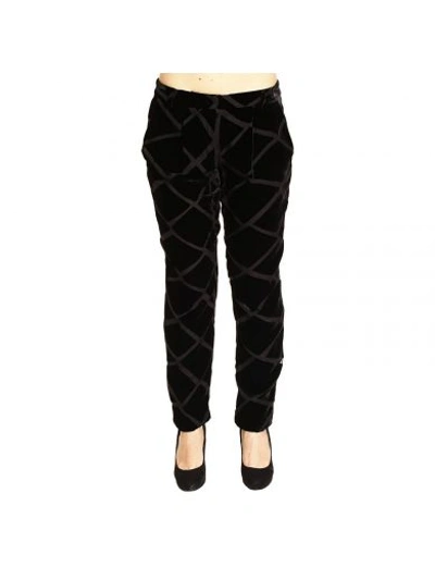 Emporio Armani Casual Trousers In Black