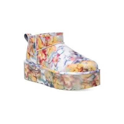 Ugg X Collina Strada Ultra Mini Ankle Boots In Multi