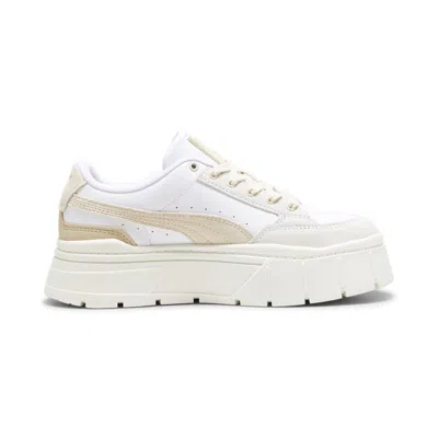 Puma Mayze Stack Luxe Sneakers In Neutral