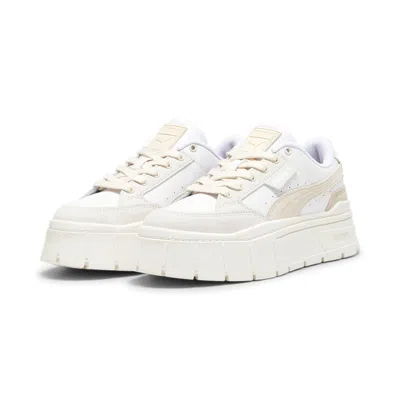 Puma Mayze Stack Luxe Sneakers In Neutral