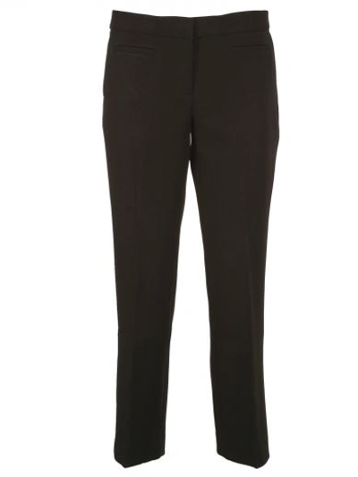 Michael Michael Kors Cropped Twill Trousers In Black