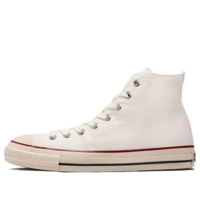Converse White Canvas Chuck Taylor Hi Sneakers In White