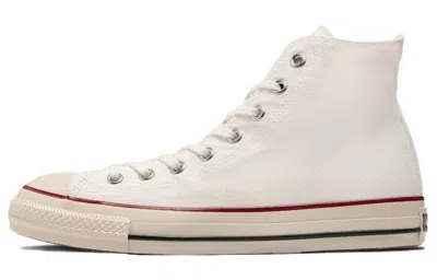 Converse White Canvas Chuck Taylor Hi Sneakers In White