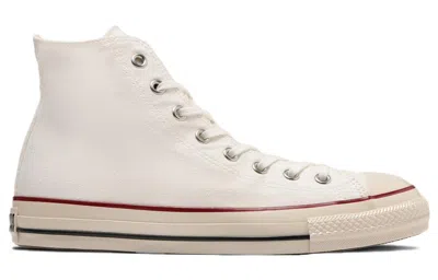 Converse White Canvas Chuck Taylor Hi Sneakers In White