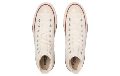 Converse White Canvas Chuck Taylor Hi Sneakers In White