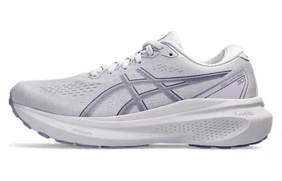Asics Women's Gel Kayano 25 Running Shoes - B/medium Width In Lilac Hint/ash Rock In White