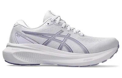 Asics Women's Gel Kayano 25 Running Shoes - B/medium Width In Lilac Hint/ash Rock In White