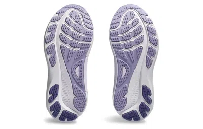 Asics Women's Gel Kayano 25 Running Shoes - B/medium Width In Lilac Hint/ash Rock In White
