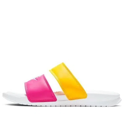 Nike (wmns)  Benassi Duo Ultra Slide 'metallic Summit White' In Multi