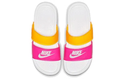 Nike (wmns)  Benassi Duo Ultra Slide 'metallic Summit White' In Multi