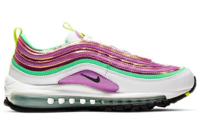 Nike (wmns)  Air Max 97 'white Electro Green Fuchsia Glow' In Multi
