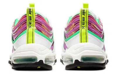 Nike (wmns)  Air Max 97 'white Electro Green Fuchsia Glow' In Multi