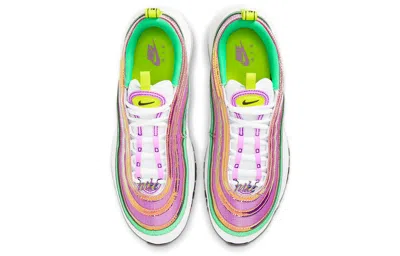 Nike (wmns)  Air Max 97 'white Electro Green Fuchsia Glow' In Multi