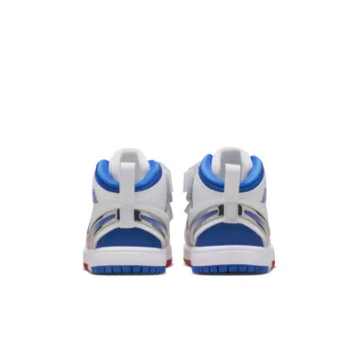 Air Jordan (td)  1 Mid Rm Easyon 'white Siren Red Blue'