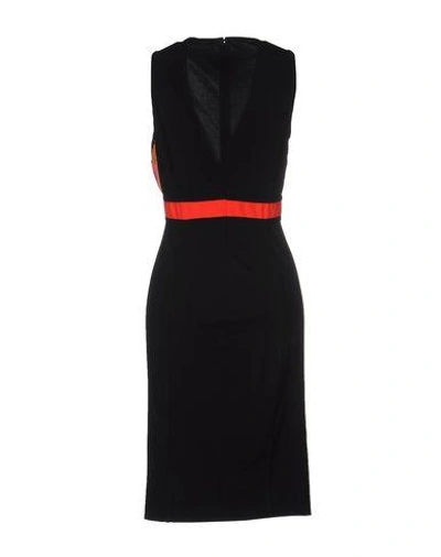 Shop Roberto Cavalli Knee-length Dresses In Black