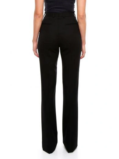 Shop Saint Laurent Sanded Trousers In Black|nero