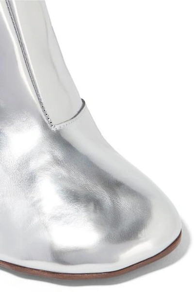 Shop Vetements Metallic Leather Ankle Boots