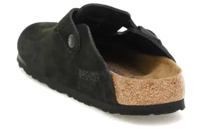 Birkenstock Black Boston Shearling Slippers