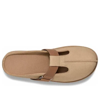 Ugg Goldenstar Beige Suede Slippers In Neutral