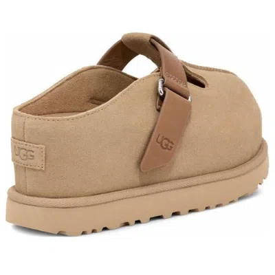 Ugg Goldenstar Beige Suede Slippers In Neutral