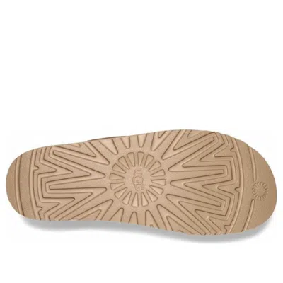 Ugg Goldenstar Beige Suede Slippers In Neutral