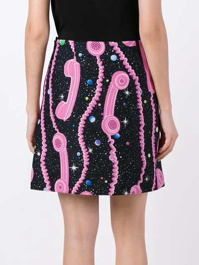 Shop Jeremy Scott Phone Print Skirt