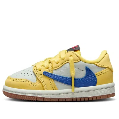 Air Jordan (td)  1 Retro Low Og Sp X Travis Scott 'canary' In Yellow
