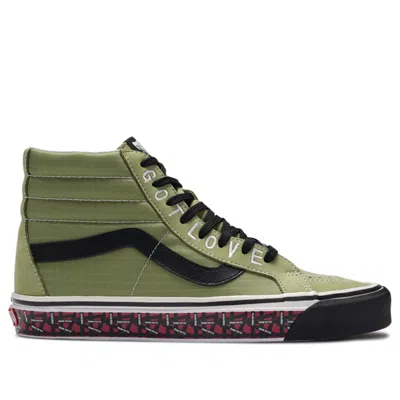 Vans X Patta Sk8-hi 38 Dx 'got Love For All' In Green